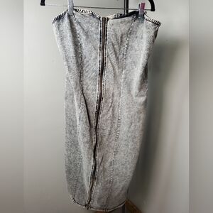 Stylish Gray Denim Dress